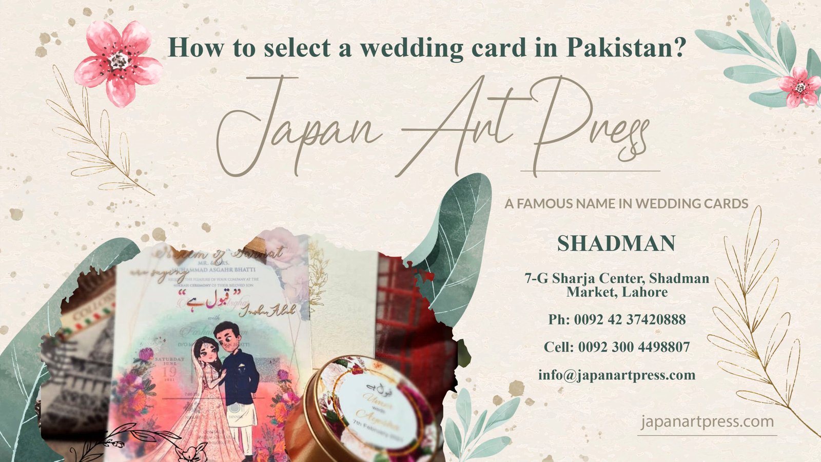 wedding Cards, Pakistan Wedding Cards, Wedding Cards Lahore, Wedding Invites, Floral Invitations, Royal Wedding Cards, Pakistan Weddings, Weddings Blog, Wedding Design, Wedding invites, Lahore Traditional, Traditional Wedding Cards, Japan Art Press, Japan Cards Collection, Shadi Cards, Bidh Boxes, Favour Boxes, Acrylic Invitation, Shadman Cards, Shadman Market, Wedding Cards Pakistan, Mughal Art.