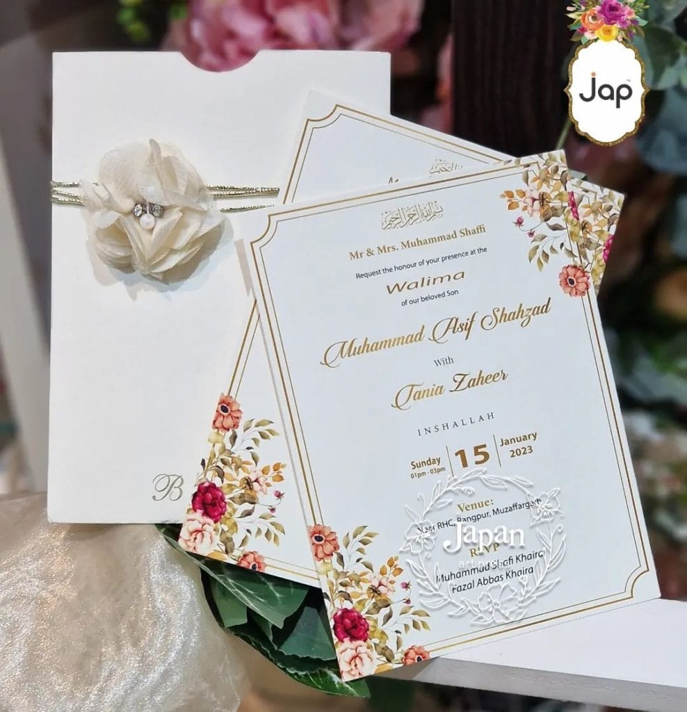 Floral Invitation, Japan Art Press, Custom Wedding Cards Online, wedding theme, Wedding Wording, invitation maker, RSVP Cards, Royal Wedding Cards, Scroll Invitations, Pakistani Wedding Cards, wedding cards templates, wedding ceremony, Shadi cards, wedding invites, Written Word Calligraphy, Wax Seal.