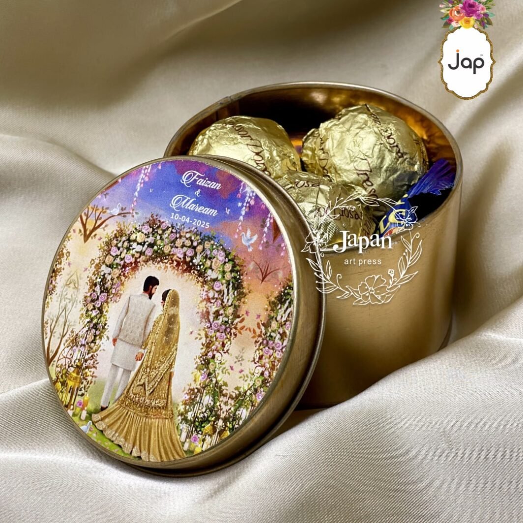 Wedding Favors-Nikkah Bidh Boxes-Tin Boxes