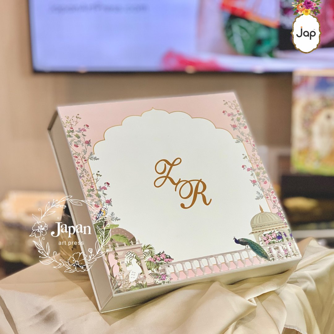 Floral Paradise Box Invitation