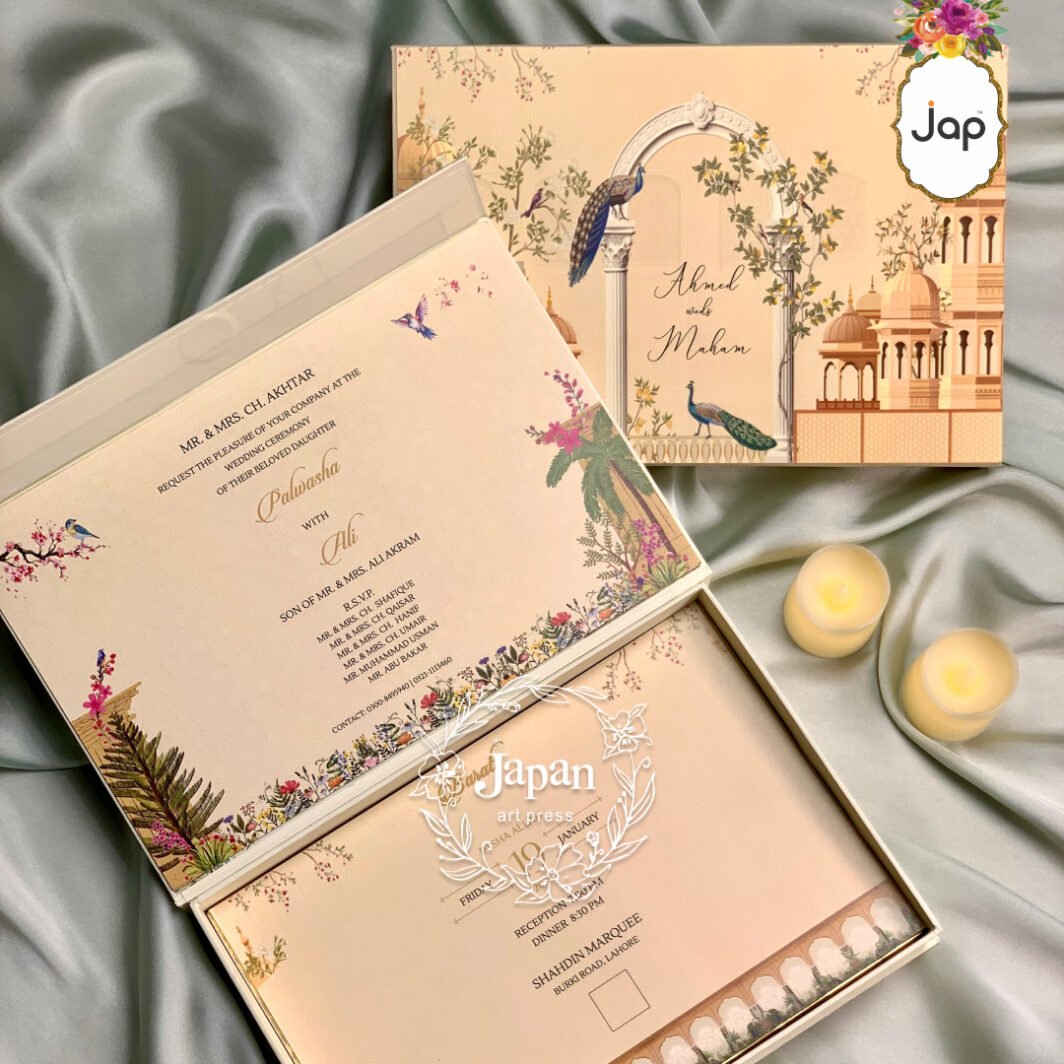 Golden Palace Box Invitation