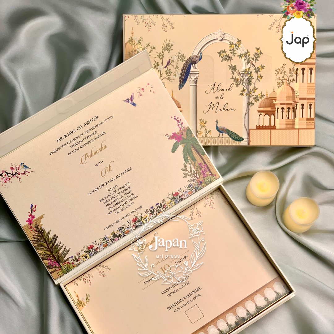 Golden Palace Box Invitation