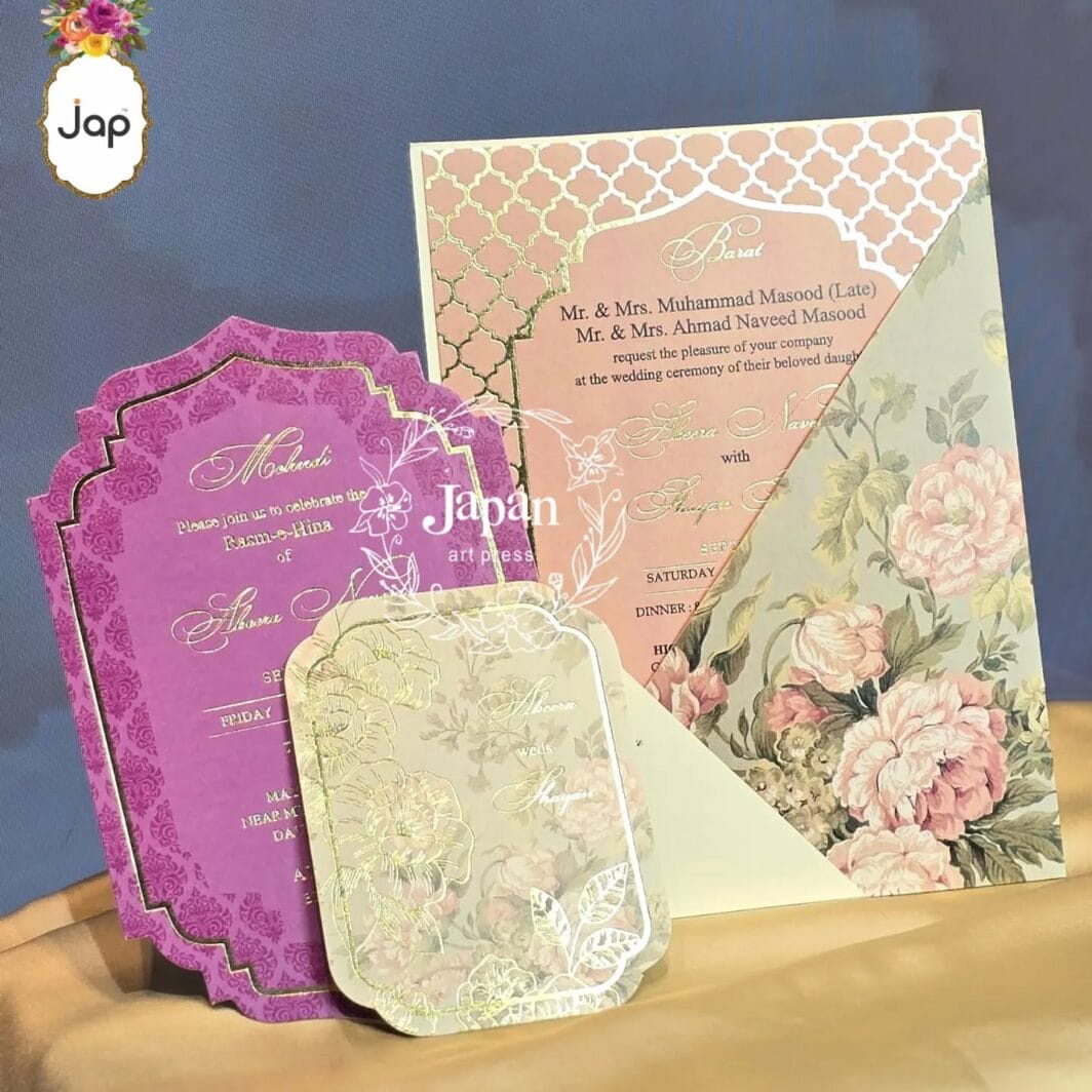Vibrant Layered Floral Invite