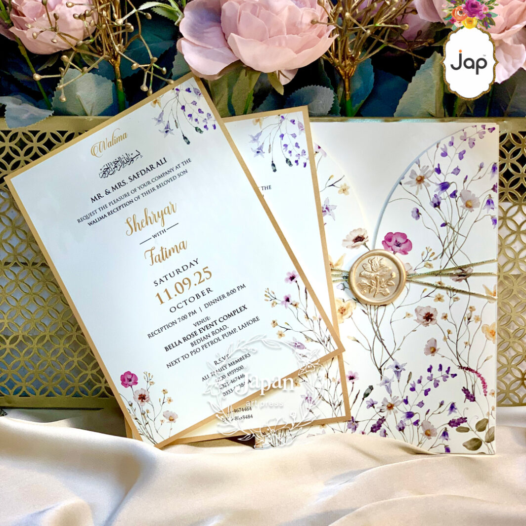 Wildflower Wax Seal Invitation