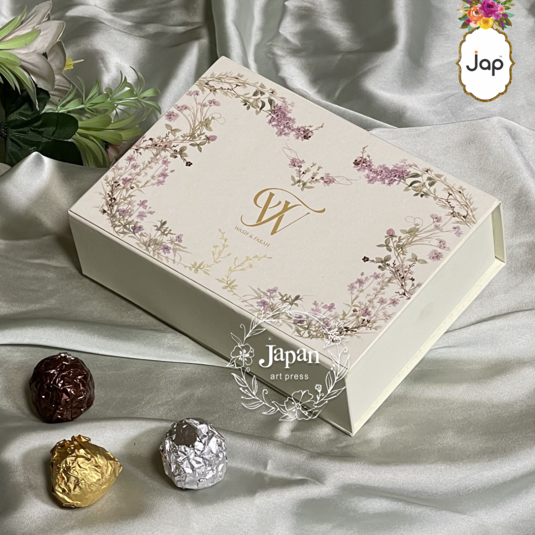 Floral Monogram Luxury Invitation